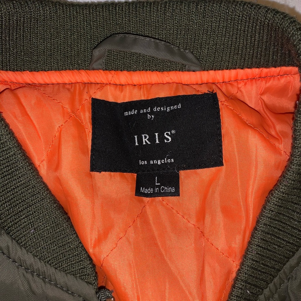 Cute army green bomber jacket - Picture 3 of 4